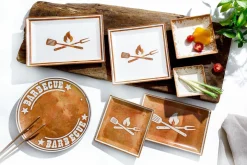 Ritzenhoff & Breker Speiseteller 26cm rund weißbraun