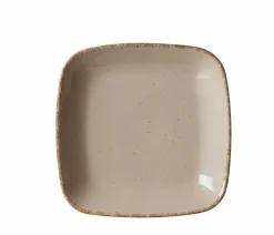 Ritzenhoff & Breker Teller tief eckig 22cm graubraun