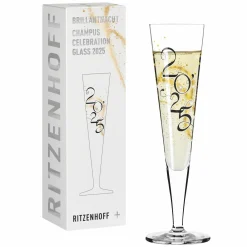 Ritzenhoff Cristal Champagnerglas 210ml schwarzgoldfarben