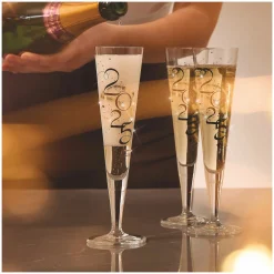 Ritzenhoff Cristal Champagnerglas 210ml schwarzgoldfarben