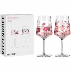 Ritzenhoff Cristal 2er Aperitifglas 544ml pinkweiß