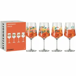 Ritzenhoff Cristal 4er Aperitifglas 544ml orangegelb
