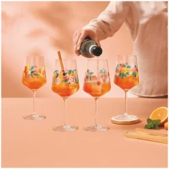 Ritzenhoff Cristal 4er Aperitifglas 544ml orangegelb