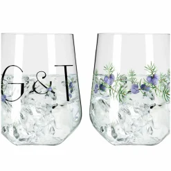 Ritzenhoff Cristal 2er Ginglas 710ml schwarzgrünviolett