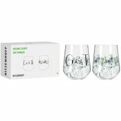 Ritzenhoff Cristal 2er Ginglas 710ml schwarzgrünviolett