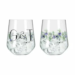 Ritzenhoff Cristal 2er Ginglas 710ml schwarzgrünviolett