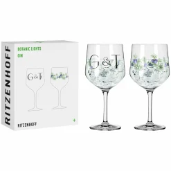 Ritzenhoff Cristal 2er Ginglas 710ml schwarzgrünviolett