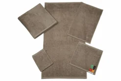 Ross Walk-Frottier-Handtuch weißbraun