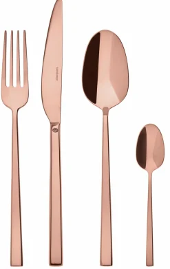 Sambonet Besteckset 24tlg. rotbraun