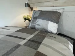 Sansibar Satin-Bettwäsche braungrau