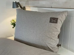 Sansibar Wende-Bettwäsche Jers beigegrau