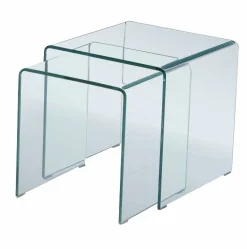 2-Satztisch transparent