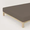 schlafgut Premium-Spannbettlaken braun