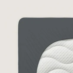 schlafgut Premium-Spannbettlaken grau