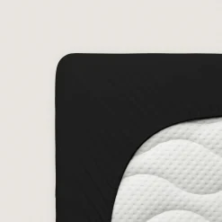 schlafgut Premium-Spannbettlaken schwarz