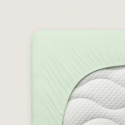 schlafgut Premium-Spannbettlaken grün