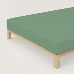 schlafgut Premium-Spannbettlaken grün