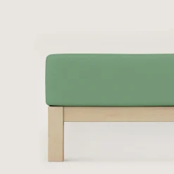 schlafgut Premium-Spannbettlaken grün