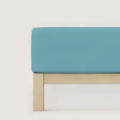 schlafgut Pure-Boxspring-Spannbettlaken grün