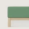 schlafgut Pure-Boxspring-Spannbettlaken grün