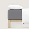 schlafgut Pure-Boxspring-Spannbettlaken grau