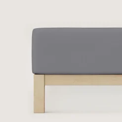 schlafgut Pure-Boxspring-Spannbettlaken grau