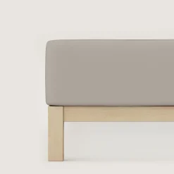 schlafgut Pure-Boxspring-Spannbettlaken braun