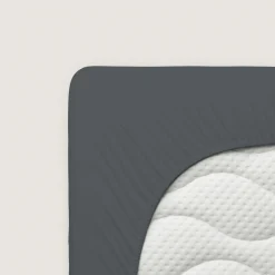 schlafgut Pure-Boxspring-Spannbettlaken grau