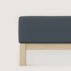 schlafgut Pure-Boxspring-Spannbettlaken grau