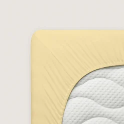 schlafgut Pure-Spannbettlaken gelb