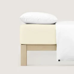 schlafgut Pure-Spannbettlaken gelb