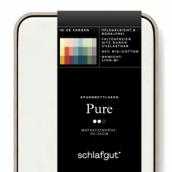 schlafgut Pure-Spannbettlaken weiß