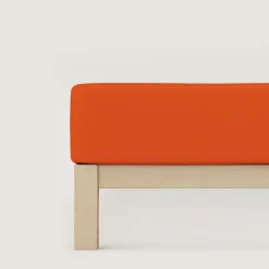 schlafgut Pure-Spannbettlaken rot