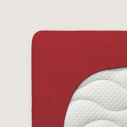 schlafgut Pure-Spannbettlaken rot