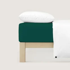 schlafgut Pure-Spannbettlaken grün