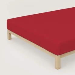 schlafgut Pure-Spannbettlaken rot