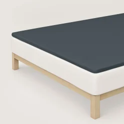 schlafgut Pure-Topper-Spannbettlaken grau