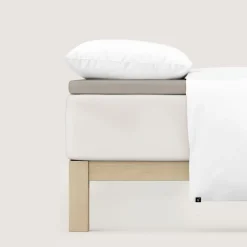 schlafgut Pure-Topper-Spannbettlaken braun