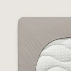 schlafgut Pure-Topper-Spannbettlaken braun