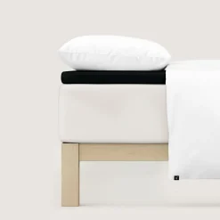 schlafgut Pure-Topper-Spannbettlaken schwarz