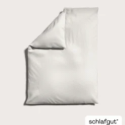 schlafgut WOVEN-FADE-Bettbezug weißbeige
