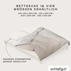 schlafgut WOVEN-FADE-Bettbezug weißbeige