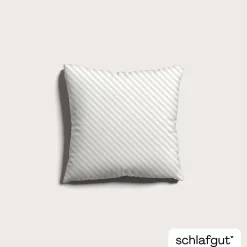 schlafgut WOVEN-FADE-Kissenbezug weißbeige