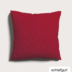 schlafgut WOVEN-FADE-Kissenbezug rotviolett