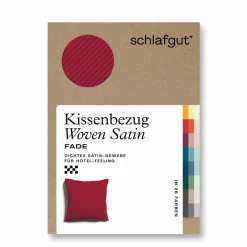 schlafgut WOVEN-FADE-Kissenbezug rotviolett