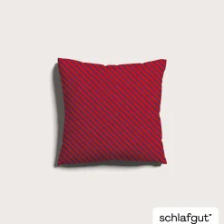 schlafgut WOVEN-FADE-Kissenbezug rotviolett