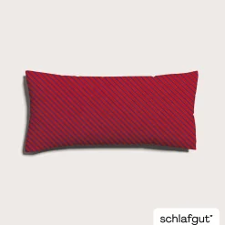 schlafgut WOVEN-FADE-Kissenbezug rotviolett