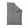 schlafgut WOVEN-SATIN-Bettbezug grau