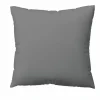 schlafgut WOVEN-SATIN-Kissenbezug grau