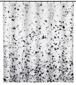 SCHÖNER WOHNEN Duschvorhang schwarzgrauweiß